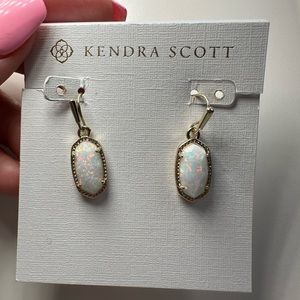Kendra Scott gold Lee opal earrings